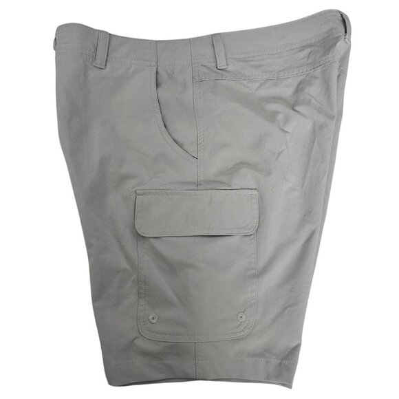 SAVANE Men's Light Gray Relaxed Fit Cargo Shorts Size 32 - Picture 5 of 12